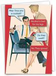 NobleWorks - Funny Retro Birthday Card with Envelope - Adult Humor, Celebration Greeting - Bad For Legs 0754