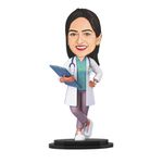 Avatar Studio Personalized Gift for Friends, Brother, BFF, Boyfriend, Father Character Caricature Photo Frame Unique Design Customized Gift for Friends & Family (Doctor Lady)