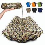 POWERLIX Camping Mat Self-Inflating Sleeping Pad - Ultralight Inflatable Sleeping Mat,Compact & Lightweight Air Mattress for Camping,Backpacking, Hiking - Airpad,Inflating Bag, Carry Bag, Repair Kit