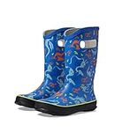 BOGS Unisex-Child Rain Boot Dragons (Toddler/Little Big Kid), Blue Multi, 2 Big Kid