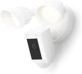Ring Floodlight Camera Wired Plus | Latest Model | White