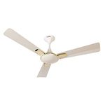 Crompton New Aura Designer 3D Anti-Dust Ceiling Fan with Duratech Technology - 1200 mm (Lotus Pearl White)