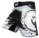 USI UNIVERSAL THE UNBEATABLE Men's Unbeatable Boxer Shorts TUF Stretch, 411HBR (L,Black-White)