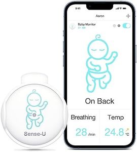 Sense-U Smart Baby Breathing Monitor - Tracks Baby's Breathing, Temperature, Rollover and Sleeping Position for Baby Safety with Audio Alarm on Smartphones