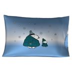 Franco Collectibles Peanuts Snoopy Puffer Coat Holiday Christmas Beauty Silky Satin Standard Pillowcase Cover 20x30 for Hair and Skin, (Officially Licensed Product)