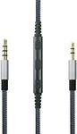 NewFantasia 3.5mm - 2.5mm Male Replacement Cable Compatible with Bose oe2, oe2i, AE2, QC35 Headphones, Remote Volume Control & Mic Compatible with iPhone