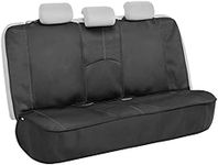 Motor Trend SpillGuard Neoprene Rear Seat Protector - Waterproof Bench Cover for Cars With Gray Stitching, Padding for Kids & Dogs