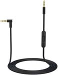 Tobysome Replacement Audio Cable Cord Wire with in-line Microphone and Control Compatible with Beats Headphones Solo, Studio, Pro, Detox, Wireless, Mixr, Executive Headphones (Black)