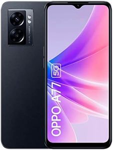 OPPO A77 5G Smartphone, MediaTek Dimensity 810 5G, 6.56” LCD HD+ 90Hz, 48MP+2MPrear camera, 8MP front camera, RAM 4GB + ROM 64GB with RAM expansion, 5000mAh 33W Supervooc, Midnight Black