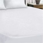 Yorkshire Bedding 100 % Waterproof Mattress Protector - 30cm Deep Skirt Mattress Protector Double Bed - Non Noisy & Super Absorbent Terry Towel Mattress Cover (137x190cm)