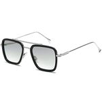 SHEEN KELLY Retro Square Sunglasses Classic Glasses Metal Frame for Men Women Eyeglasses