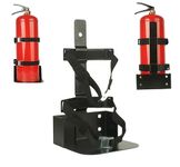 Fire Extinguisher Mount,Heavy Duty Vehicle Bracket Compatible with 20lb ABC, 10lb CO2 or a 15lb CO2 Fire Extinguishers（Black）