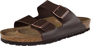 Birkenstock ARIZONA Birko-Flor Wide, Men's Sandals, Brown (DARKBROWN), 9.5 UK (44 EU)