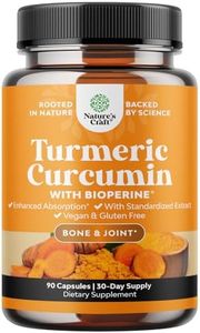 Turmeric Curcumin with Black Pepper Extract - Joint Health Turmeric Supplement with 95% Curcuminoids - Daily Joint Support Supplement Curcumin Bioperine for Enhanced Absorption
