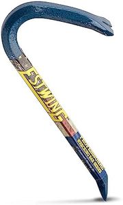 Estwing 12-Inch Wrecking Bar, Gooseneck, Slotted Nail Puller, Chisel End with Cap