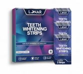 LUNAR Teeth Whitening Strips, 28 Strips, Enamel Safe, Non Sensitive Formula, Non Slip, Removes Coffee, Wine & Smoking Stains,14 Day Treatment