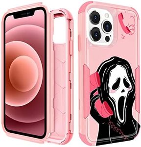 Oqplog for iPhone 14 Pro Max 6.7” Heavy Duty Phone Case for Girls Kids Women Boys Cute Skull Skeleton Unique Funny Hard Triple Layers Cover Full Body Rugged Military Grade Cases for Apple 14 promax