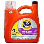 Tide Hygienic Clean Heavy 10x Duty Liquid Laundry Detergent, Spring Meadow, 3.9 L, 94 Loads