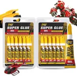 Super Glue Gel 24x3g CA Glue, Clear Cyanoacrylate Adhesive Single Use for Shoe Sole Repair Ceramic Plastic Model Metal Wood Aquarium Leather Pottery Glass, Food Safe Strong and Instant Bonding