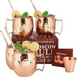 Moscow Mule Copper Mugs - Set of 4-