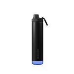Aquaminder Stainless Steel Smart Water Bottle 750 ml with Beep & Glow Reminder for Adult,Kids Perfect for Gift,School,Office,Gym,Travel BIS Certified (Black)
