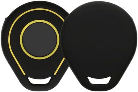 kwmobile Silicone Cover Compatible with Harley Davidson Motorcycle Key - Protective Soft Case Skin Protector for Motorcycle Remote Key Fob - Black/Yellow