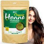 BSY Organic 100% Natural Henna Powder for Hair - 227g (Pack of 1), Mehandi Powder for Hair, Black Henna Powder for Hair, Herbal Henna Powder for Hair, Triple Sifted Powder