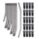 AXspeed 10pcs/set Stainless Steel Steering Pull Rod Link Linkage for SCX10 1/10 RC Crawler Car