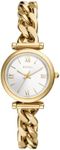 Fossil Women's Carlie Mini Quartz Stainless Steel Three-Hand Watch, Color: Gold (Model: ES5329)