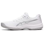 ASICS Women's Gel-Game 9 Tennis Shoe, White/Pure Silver, 8 US