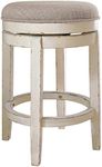 Signature Design by Ashley Realyn Counter Height Bar Stool, Chipped White