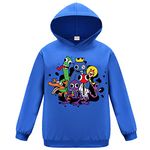 Forlcool Rainbow Boys Hoodies Girls Jumper Youtube Gamer Sweatshirts for Kids (Blue,7-8 Years,7 Years,8 Years)