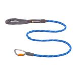 Ruffwear Knot-a-Leash Reflective Dog Lead, Large No Pull 1.5m Dog Leash with Padded Handle, Lightweight & Heavy Duty Dog Lead, Anti-Tangle lead, Secure Locking Carabiner, S, Blue Pool