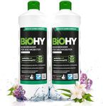 BiOHY Floor Cleaner for Mopping Robots with a Fresh Spring Scent (2 x 1l Bottle) | Cleaning Agent Concentrate for All Floor-Cleaning Robots | Foam-Free & Streak-Free | Sustainable 1:200 Concentrate