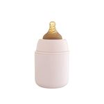 One Green Bottle Stainless Steel BPA Free BPS Free Certified Safest Baby Bottle (Bunny Pink) - from Newborn to Toddler - onegreenbottle 150 ml