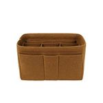 ZTUJO Purse Organizer Insert, Felt Bag Organizer For Handbag Purse Organizer,13 Colors, 6 Size (X-Large, Light Coffee)