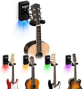 MuzicLight 5 Color LED Guitar Wall Mount. Perfect for Home Studios, Bedroom setups, Music Rooms, and Guitarist Decor.