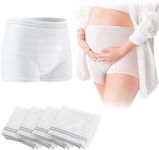 CARER Healthcare Incontinence Pregnancy Mesh Underwear Postpartum High Waist Women Mesh Panties Postpartum, White-4pcs, X-Large