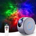 Star Night Light Projector with Remote Control LED Nebula Galaxy Projector for Baby Adults Bedroom/Theater/Game Rooms/Party Grey - axGear