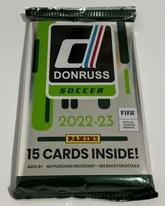 2022-23 Panini Donruss Soccer Blaster Box Value Pack - 1 Pack - 15 Trading Cards Inside - Chase Orange and Purple Parallels, Kaboom and Night Moves Inserts, Autos