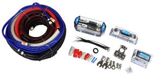 Rockville RDA0+4K 0+4 Gauge Dual Amplifier Installation Multiple-Amp Wire Kit