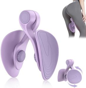 Thigh Trainer Hip Trainer Kegel Exerciser, Pelvic Floor Trainer, Kegel Trainer for Postpartum Rehabilitation, Trimmer Inner Thigh, Thigh Toner Workout (Purple)