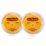 Om Shanthi POOJA MADE PURE Cycle Pure Cow Ghee Diya For Puja-200 Ghee Wicks|100% Wax Free Ghee Batti For Pooja,Festivals&Religious Rituals|Readymade Ghee Diya Batti|Easy To Use&Long Lasting|Pack Of 2