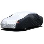 XicBoom Sedan Car Cover, 210T Waterproof All Weather Outdoor, Sun Rain Snow UV Protection with Zipper, Fit Sedan-Length (180" to 190") …