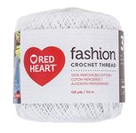 Red Heart Fashion Size 3 Crochet Thread, White