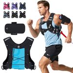 Sportneer Weighted Vest for Running Training 3.6 kg/ 5.4kg/ 6.8 kg/ 9kg/ 11kg Weight Vest with Reflective Stripe Running Vest for Workout Strength Training Fitness Muscle Building Weight