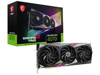 MSI Gaming Geforce RTX 4070 12Gb Gdrr6X 192-Bit Hdmi/Dp Nvlink Torx Fan 4.0 Ada Lovelace Architecture Graphics Card (RTX 4070 Gaming X Trio 12G) - Pci_E_X16, Gddr6X