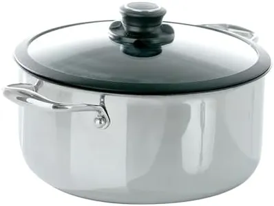 Black Cube Quick Release Hybrid Cookware Stockpot with Lid - 11-Inch/7.5 Quart Induction Cooking Pot - Induction Cookware