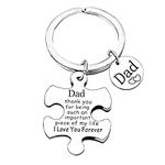 Dad Keychain Gifts from Daughter Son Gift for Dad Father's Day Gifts for Daddy Birthday Christmas Thanksgiving Day Gifts for Daddy Dad I Love You Forever (Dad Keychain)