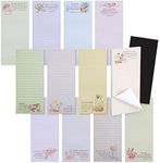 Juvale 12 Pack, 60 Sheet Christian Notepads, Magnetic Memo Pads for Refrigerator, Religious Stationery, Bible Verse Note pads for Prayer, Grocery and Shopping List, 2.75x6.25 inch